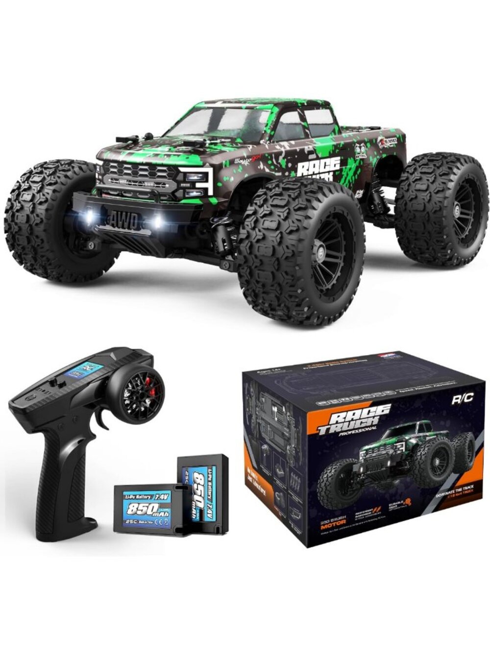 1:18 Scale High-Speed 4X4 Off-Road RC Truck - Fast & Durable Remote Control